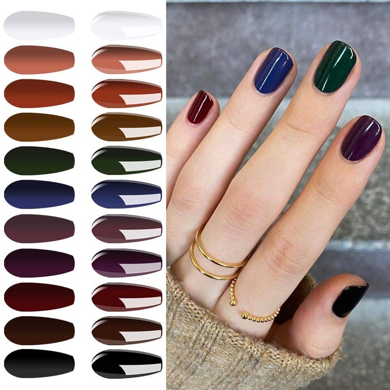 Vishine Fall-Winter Gel Nail Polish Kit 11 Colors Classic Series with Matt Top Coat, 8ml Each Manicure Gift Set - Image 1
